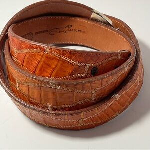 Nocona Genuine Alligator Leather Men’s Belt Size 42 Western (No Buckle)